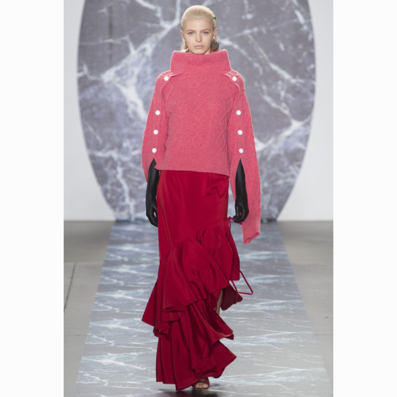 تنانير طويلة للمحجبات مع الكشكش بأسلوب دار Hellessy