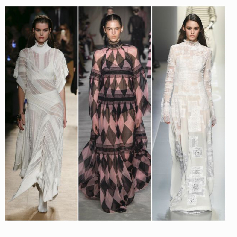 الفساتين الماكسي كما شاهدناها لدى كل من ايميليو بوتشي، ارمانو شيرفينو، فيلوسوفي، روبيرتو كافالي و البيرتا فيريتي