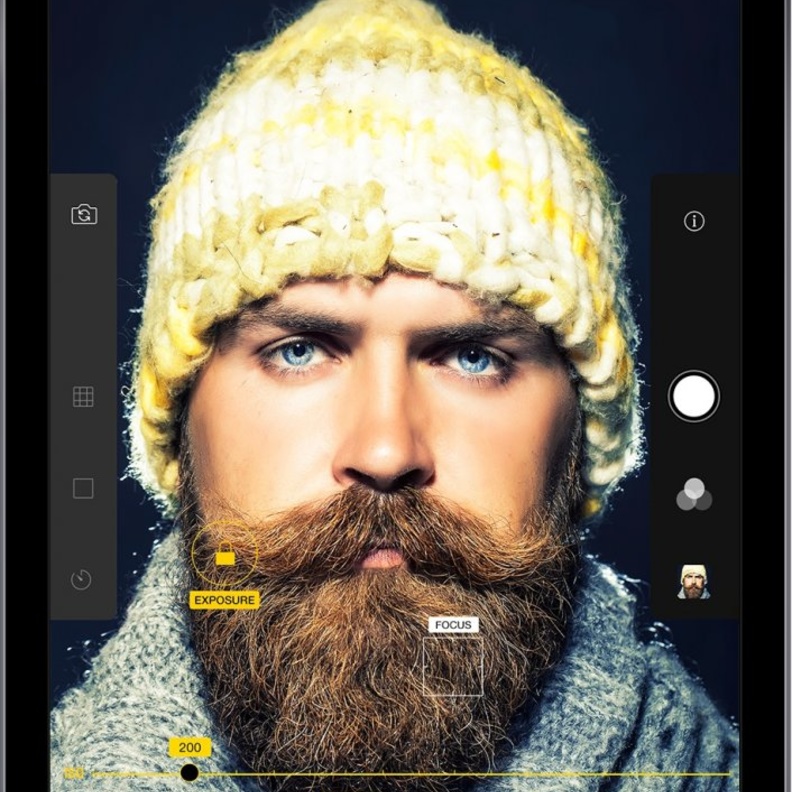 يوفر التطبيق مجموعة من الفلاتر الحية التي يُمكن استخدامها لتحسين الصور و معاينتها