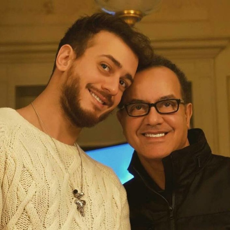 سعد لمجرد مع والده