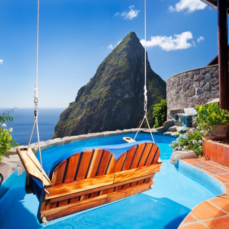 لشهر عسل رومانسي في سانت لوسيا Serenity at Coconut Bay منتجع