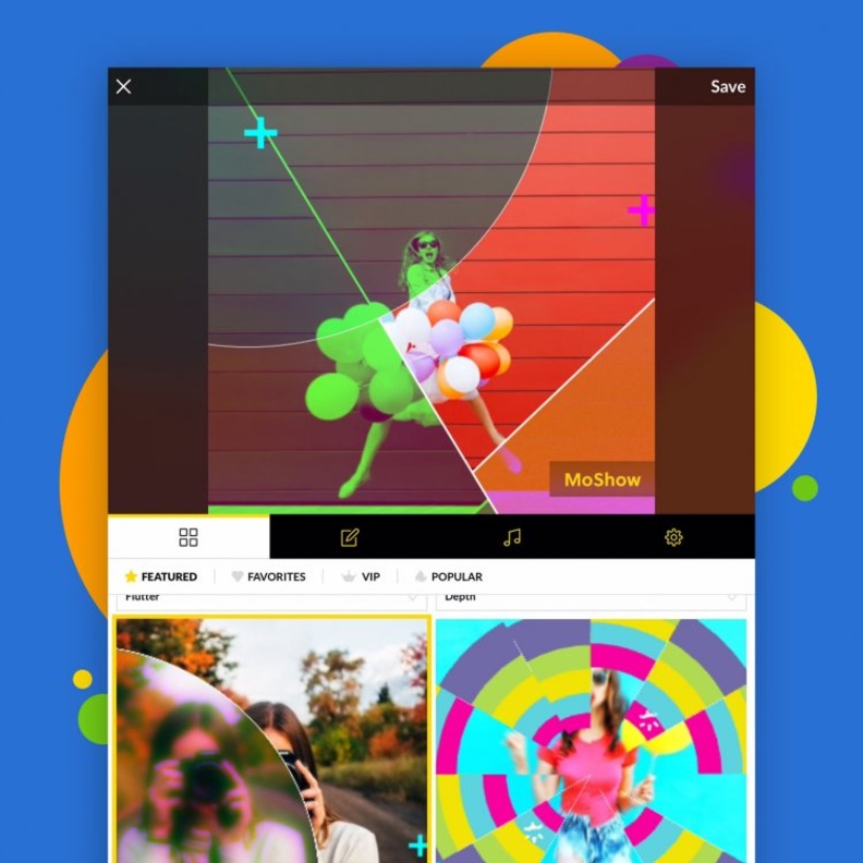 تطبيق MoShow لصناعة فيلمك الخاص من صورك و فيديوهاتك