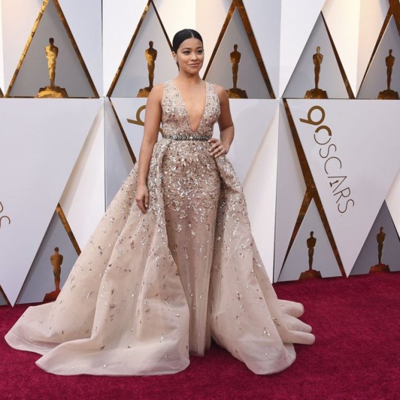 ريتا حايك التي تشارك في حفل جوائز الاوسكار للمرة الاولى تألقت بتصميم من ايلي صعب