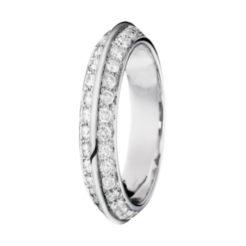 خاتم مرصع بالذهب الوردي من دار بوشرون Boucheron للعروس