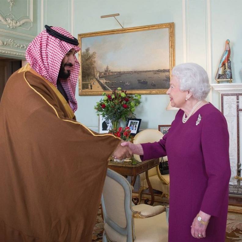 لقاء ولي العهد برئيسة الوزراء البريطانية تيريزا ماي