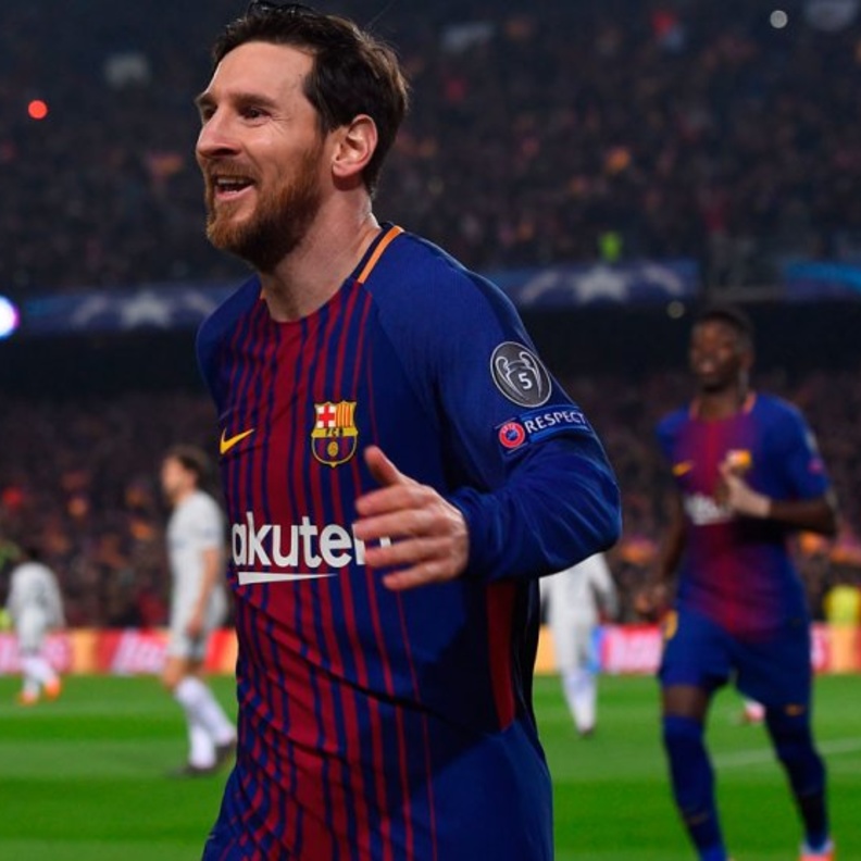 ميسي سجل هدفين وصنع الثالث لفريق برشلونة