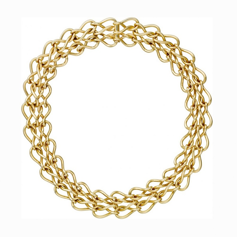 عقد من الذهب الأصفر والألماس من كارتيه.