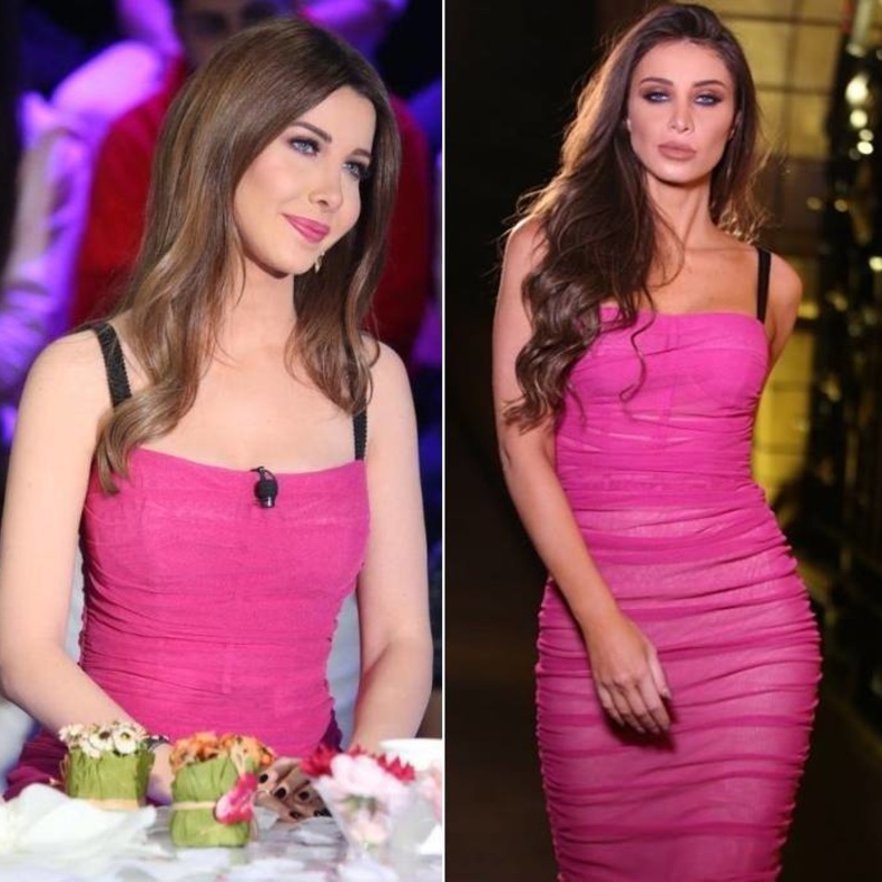 نانسي عجرم وانابيلا هلال بالفستان نفسه.. من بدت أجمل؟