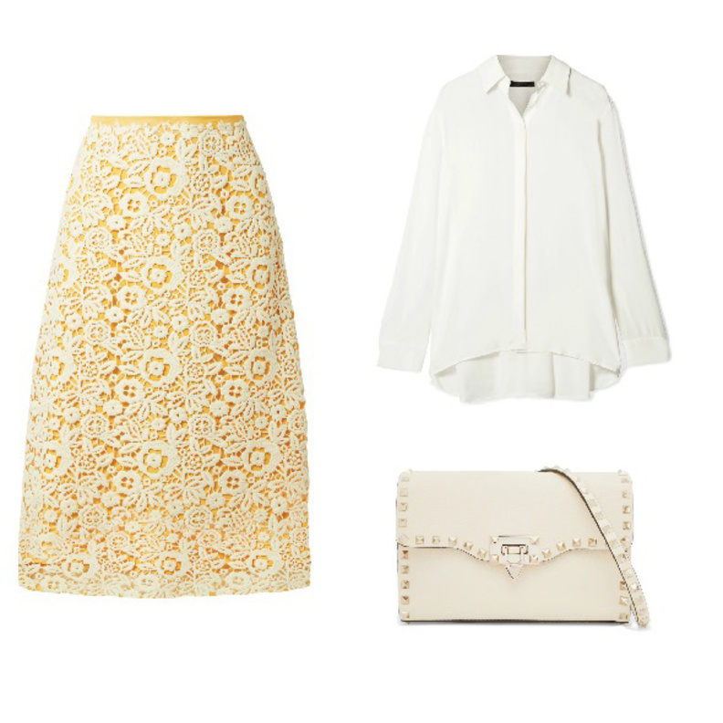 اطلالة للأم راقية بالتنورة الميدي