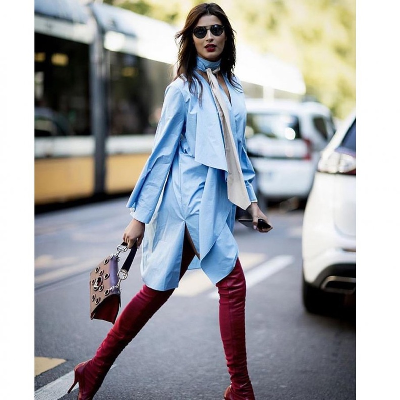 موضة الفستان الابيض بأسلوب ريم السعيدي