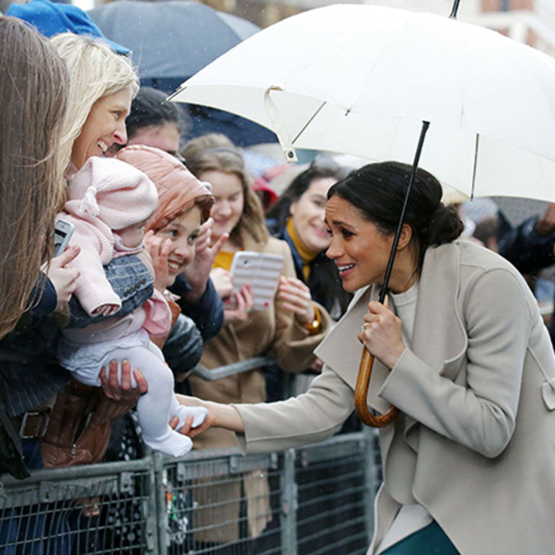 وردة حمراء في بلفاست لميغان ماركل