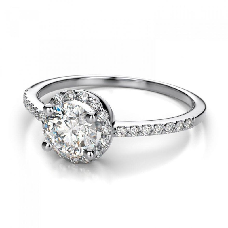 خاتم خطوبة اصفر رفيع.