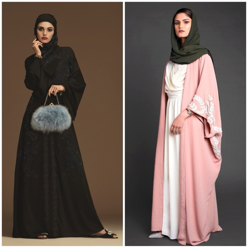 تنسيقات عبايات متكاملة من "هي"