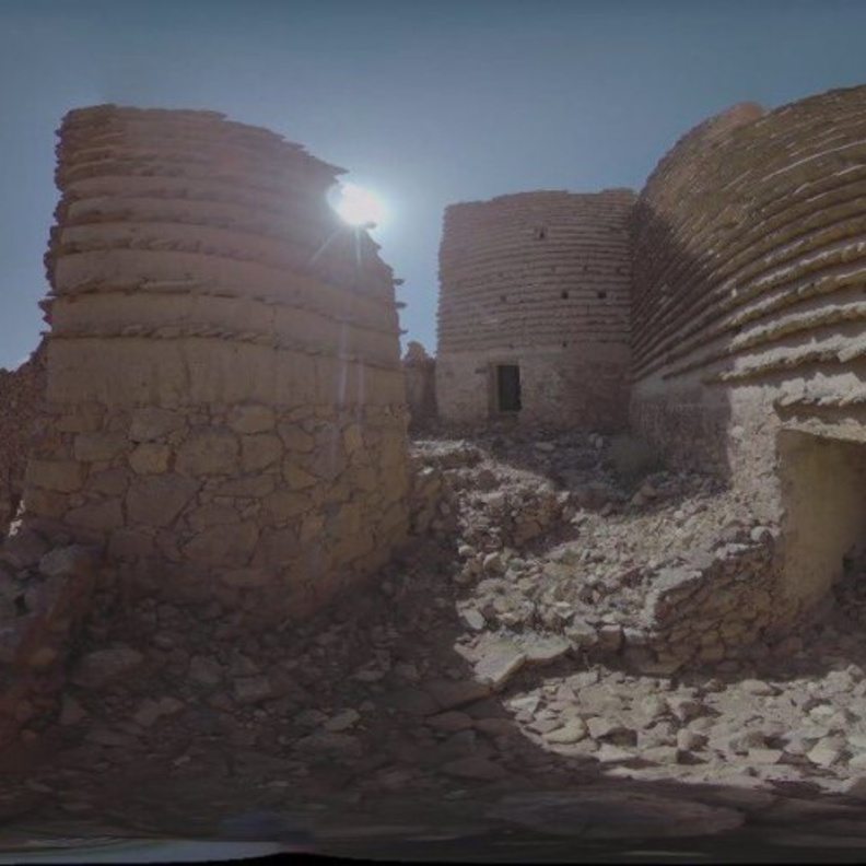 من اللوحات المشاركة في معرض الفن السعودي المعاصر 