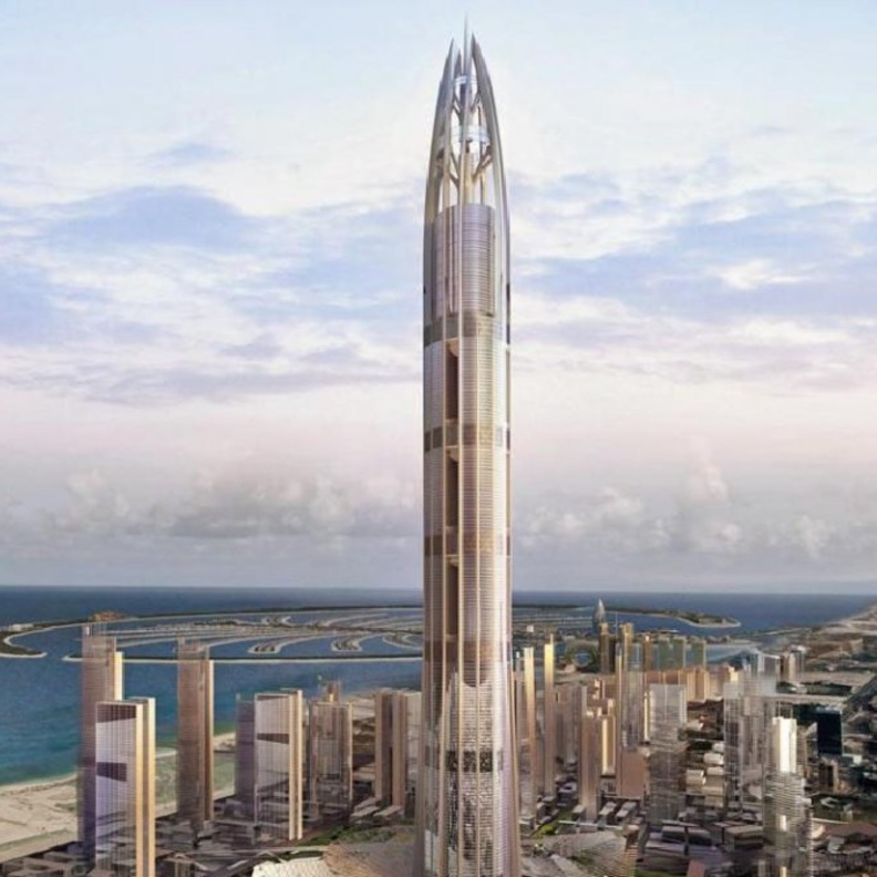 بناء سادس أعلى برج في العالم في دبي