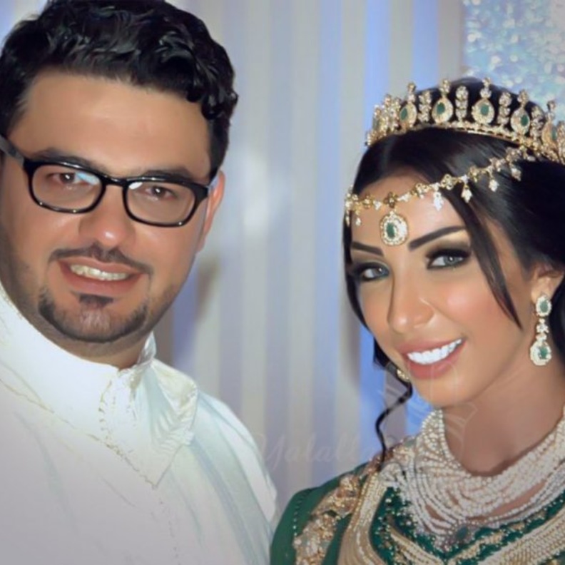 دنيا بطمة وزوجها محمد الترك