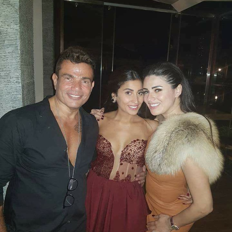 عمرو دياب ودينا الشربيني