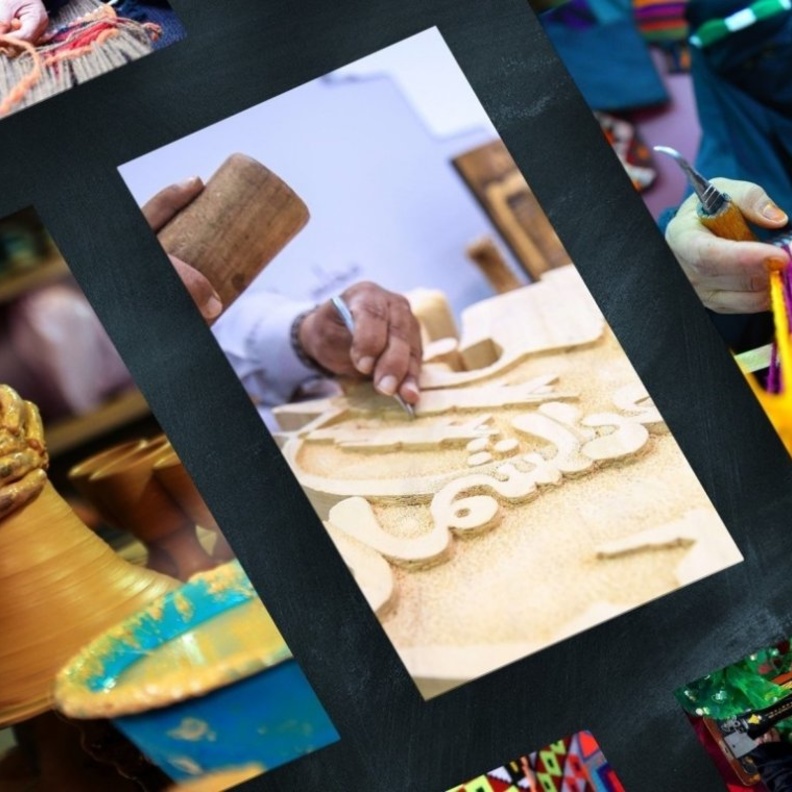 من منتجات الحرفيين والحرفيات في بارع