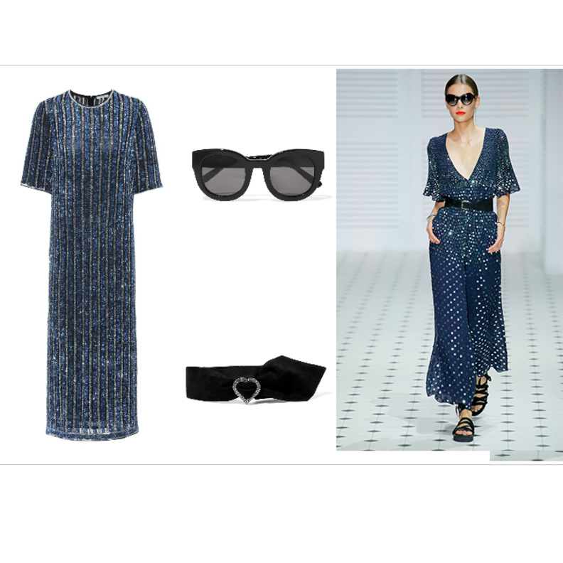 تألقي بستايل براق باللون الأزرق باطلالة عصرية من تيمبيرلي لندن