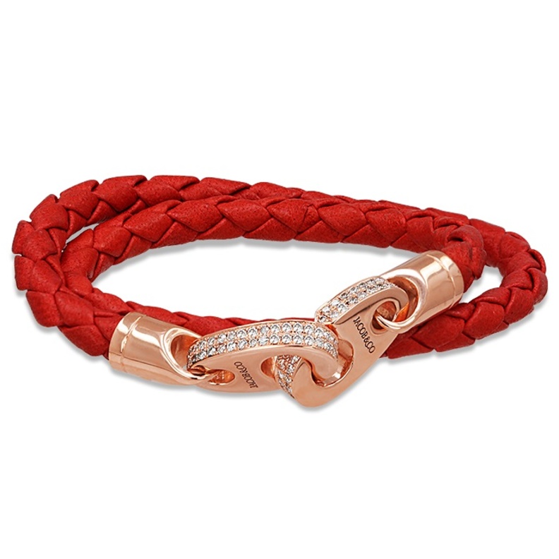 أسوارة كارتييه من جلد التمساح والذهب الأبيض