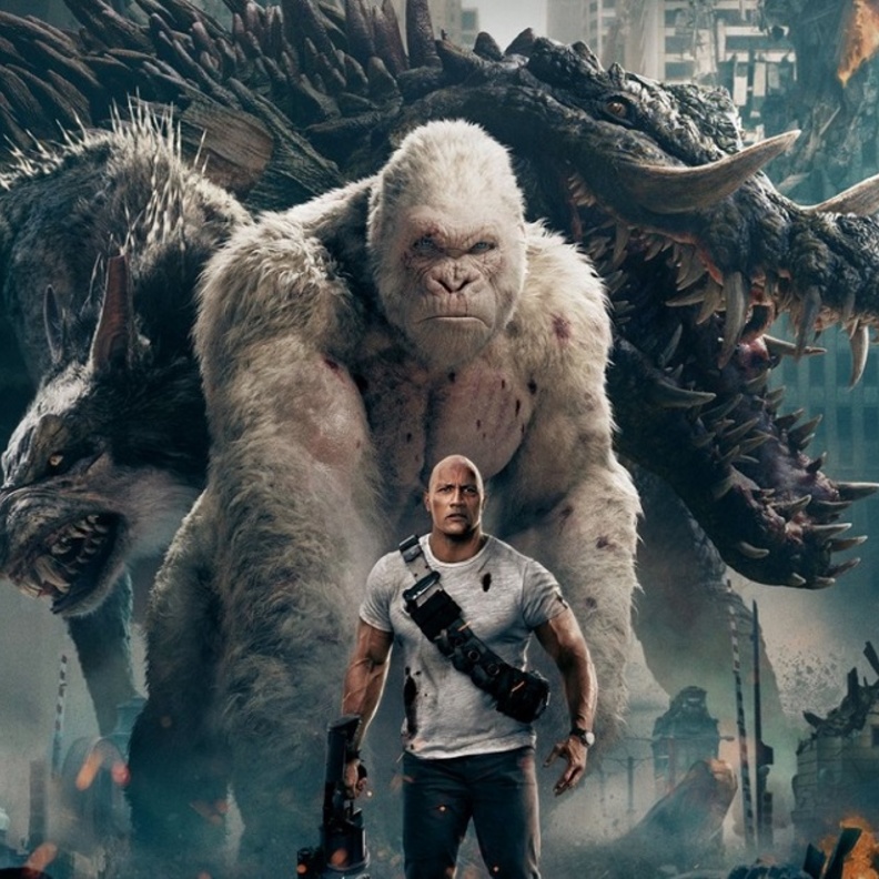 ذا روك يتصدر الـ Box Office بـ rampage
