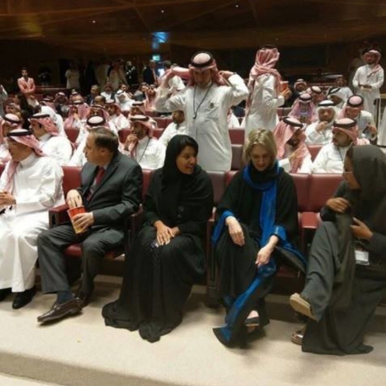 الأميرة ريما بنت بندر في حفل افتتاح السينما السعودية بالرياض أمس