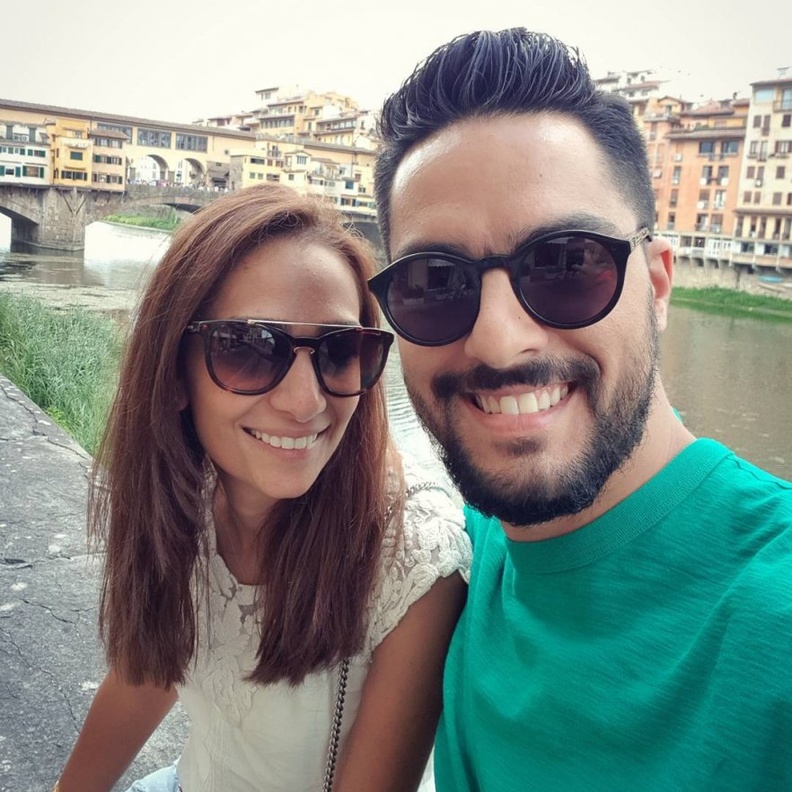 حسن الشافعي وزوجته