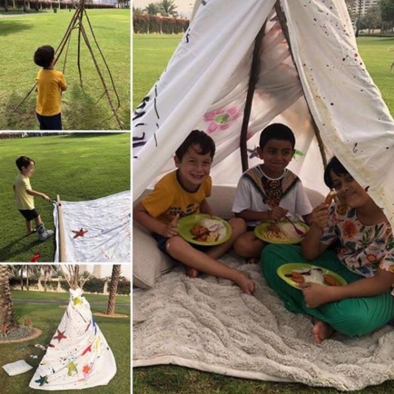 الأميرة هيا بنت الحسين تشارك متابعيها استمتاع ابنها الشيخ زايد بيوم الأرض أمس