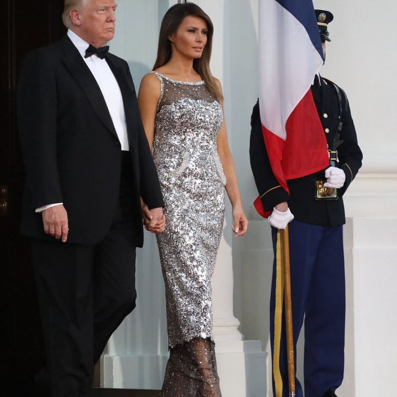 عيون الحاضرين كانت كلّها شاخصة نحو ميلانيا ترامب.