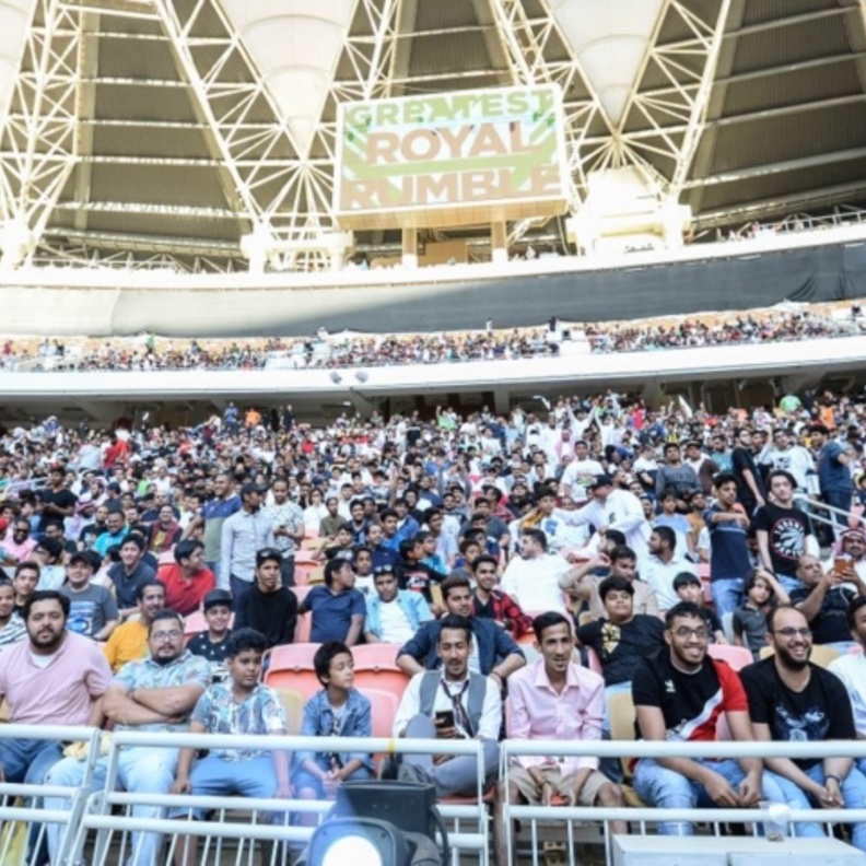 الجمهور في أعظم رويال رامبل 