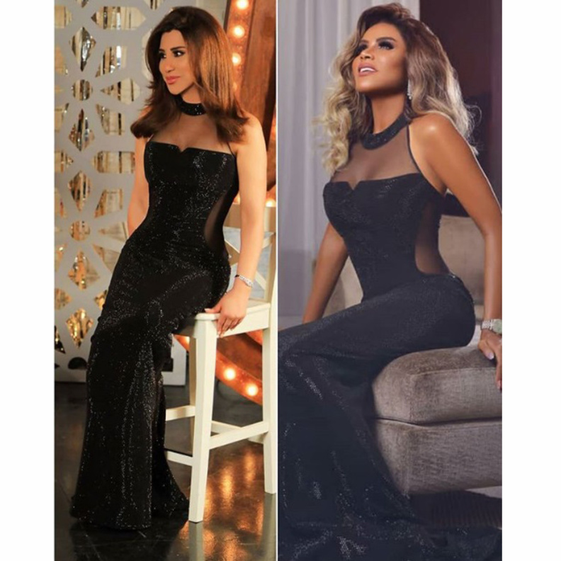 نجوى كرم وهند البحريني بالفستان نفسه.. من ارتدته بشكل أجمل؟