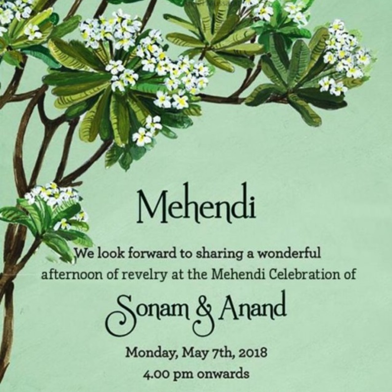 تحديد لون ملابس الضيوف في حفل زفاف سونام كابور