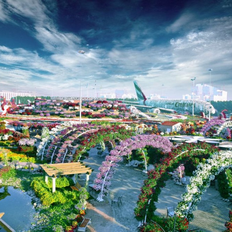 حدائق سنغافورة النباتية _ شلال جميل في حديقة الزنجبيل