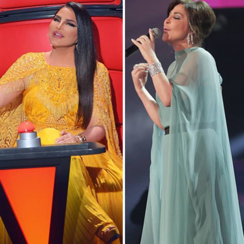 اليسا بفستان أزرق من ألبيرتا فيريتي ‏Alberta Ferretti