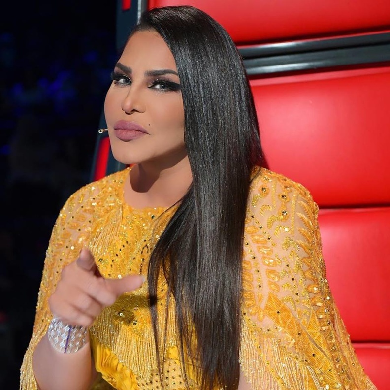 اطلالة جمالية للنجمة أحلام في ختام برنامج ذا فويس