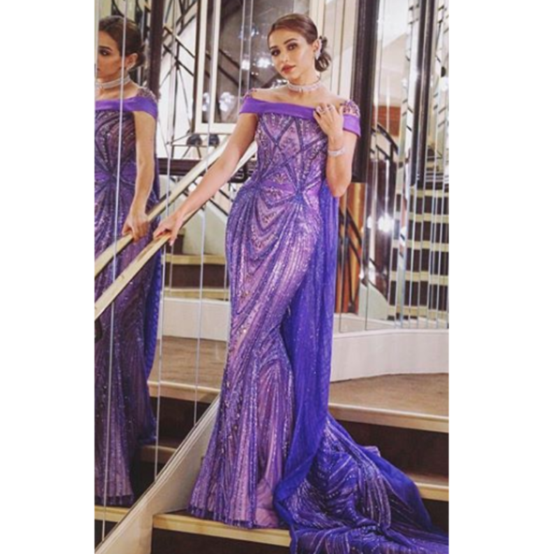 اطلالة جمالية موفقة لـ نهى نبيل في مهرجان كان