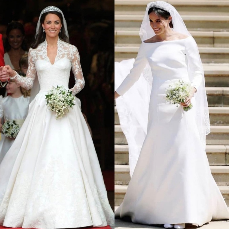 مقارنة إطلالات ميغان وكيت مع الملكة ديانا