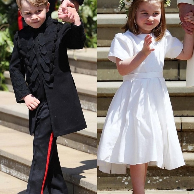 تميز الاطفال في زفاف الامير هاري باطلالتهم الانيقة