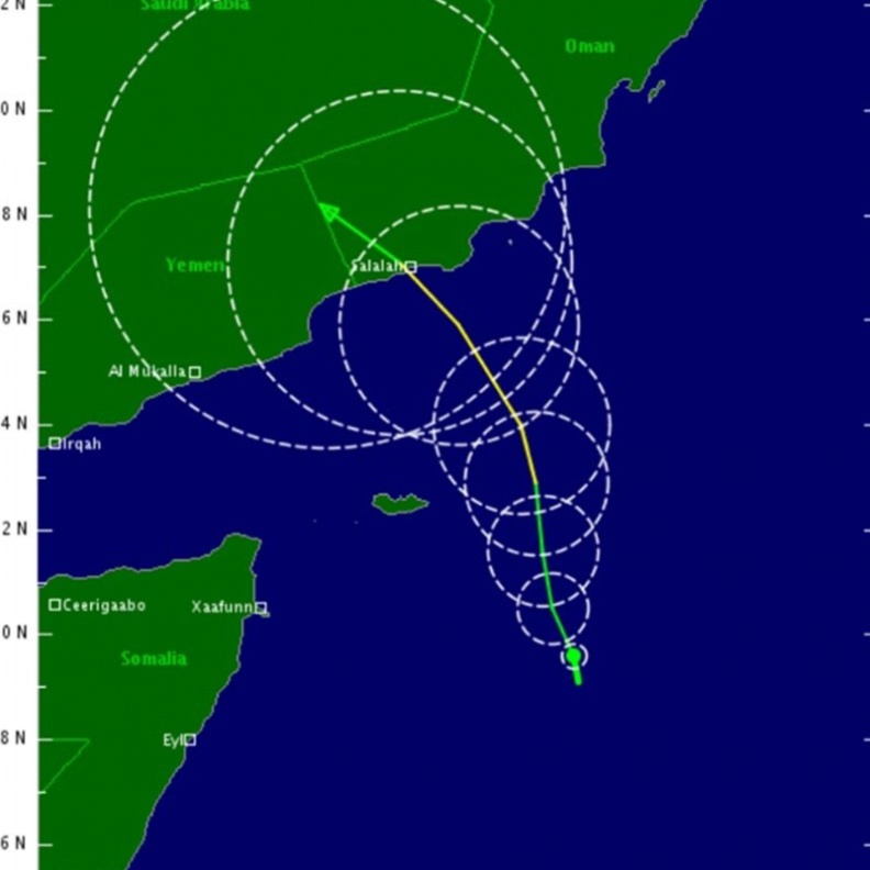 اعصار مكونو لا تأثير له على الامارات
