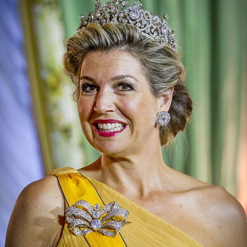 الملكة ماكسيما متألقة