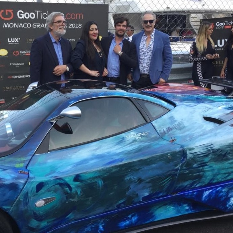  الفنانة العالمية شاليمار شربتلي ووزير اقتصاد مقاطعة موناكو