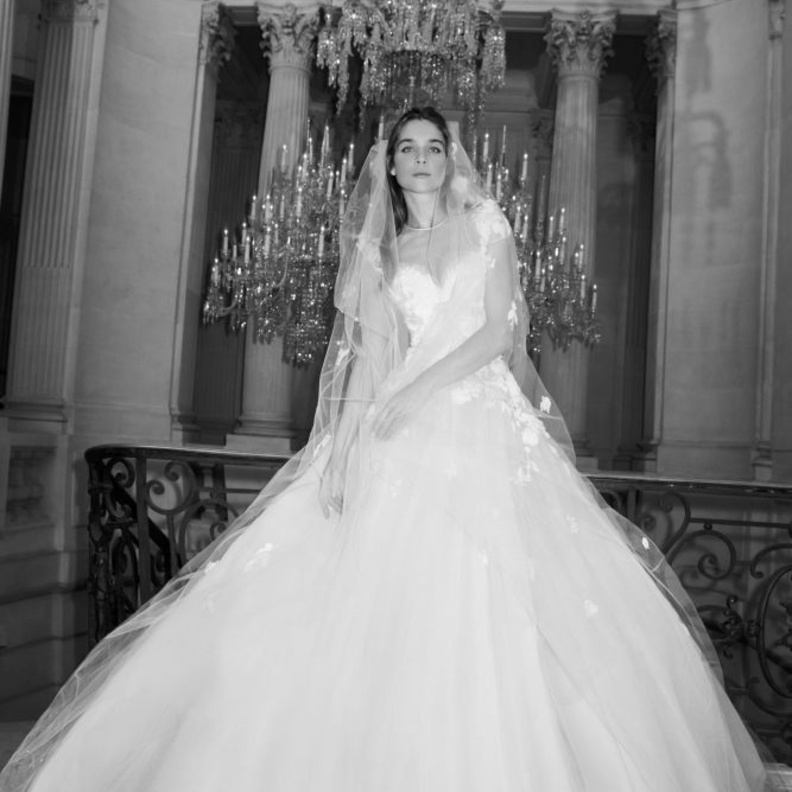 فساتين زفاف راقية و ملكية بالتنورة المنفوشة من مجموعة ايلي صعب لربيع 2019