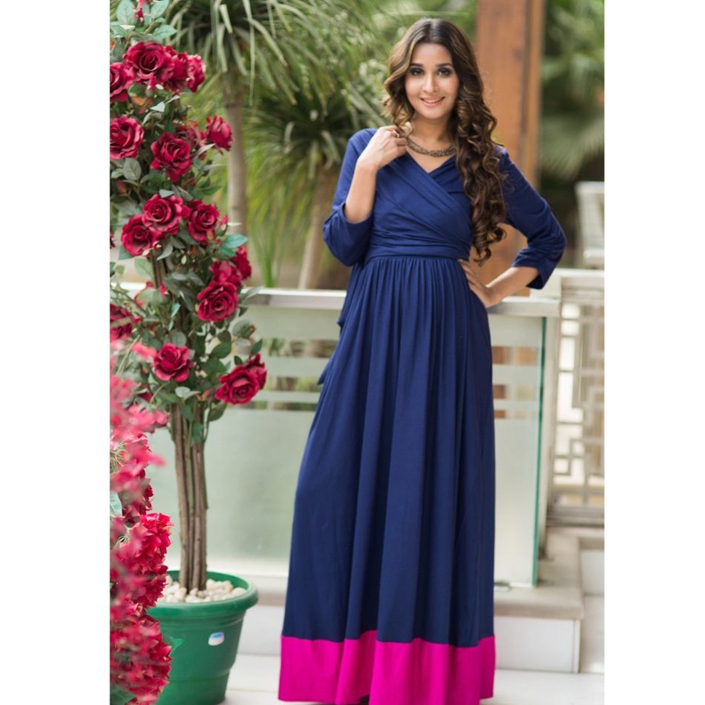 فساتين حوامل محتشمة للاطلالات الرمضانية