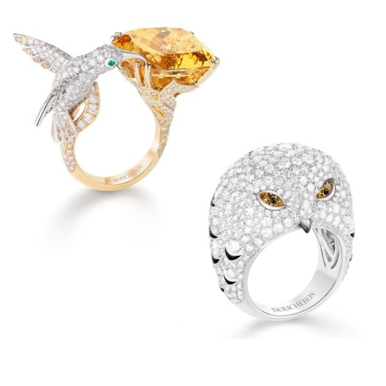 أقراط شوميه من الماس والياقوت