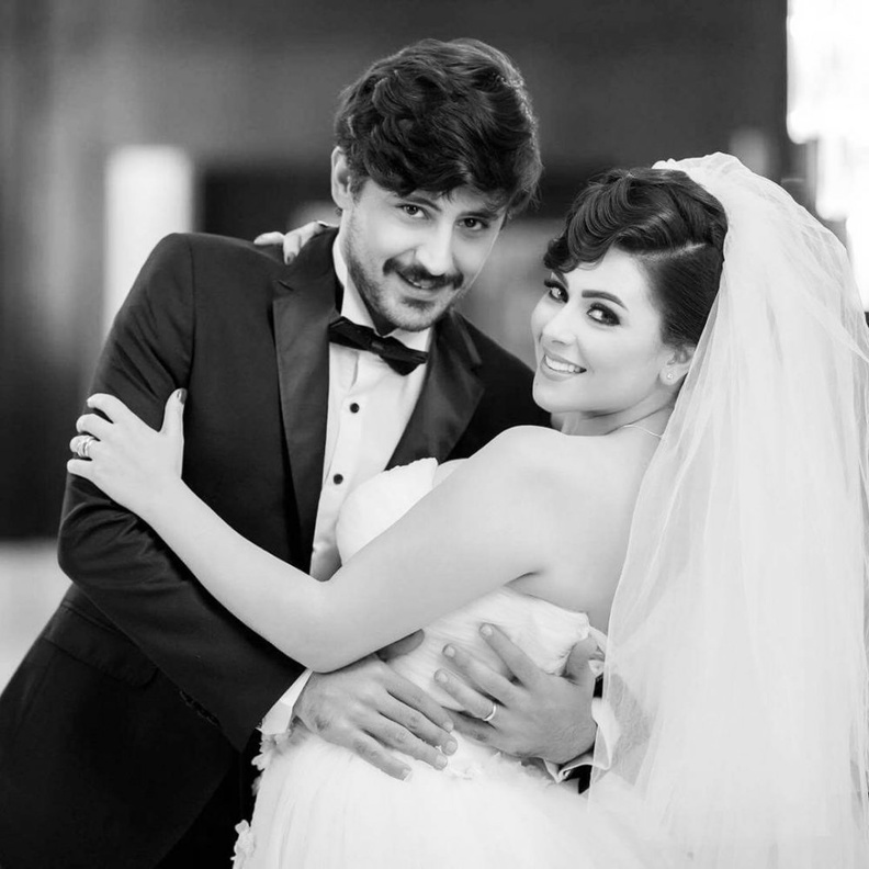 نهى عابدين وزوجها حاتم زيدان