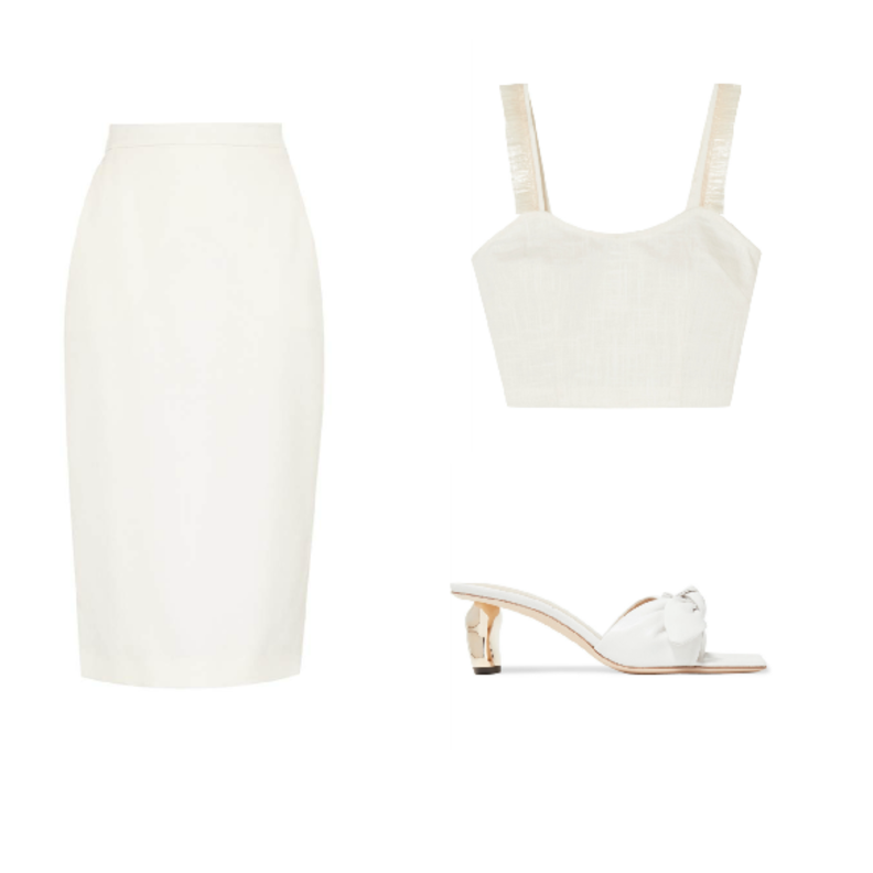 اطلالة نهاريّة كاجوال بستايل شبابي وعصري بالأبيض