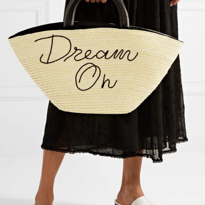 Nannacay حقيبة يد مميزة من القش من