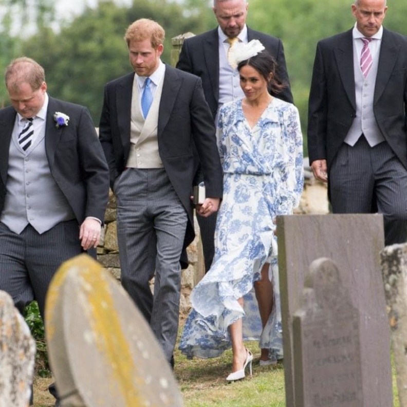 ميغان ماركل والأمير هاري حضرا حفل زفاف سيليا مكوركوديل