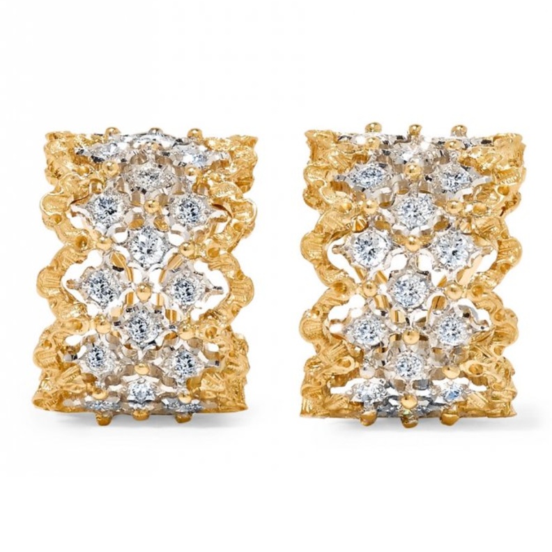 أقراط من CHOPARD من الذهب الابيض والماس