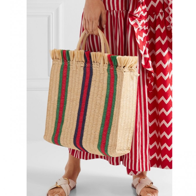 احدث تصاميم الحقائب المصنوعة من القش